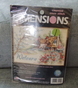 Dimensions Cottage Welcome 65010 Kit punto croce contato 7x5" - Foto 1 di 4