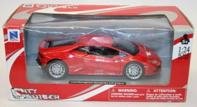 NewRay 1/24 Scale Metal Model Car 71313 - Lamborghini Huracan LP 610-4 - Red - Image 1 of 3
