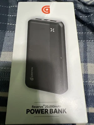 Banco de alimentación Griffin Reserve dispositivos móviles 20.000 mAh 15 vatios multi puerto delgado NUEVO Foto 1 de 2