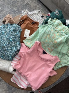 Lot 8 Size 10/12 Girls Dresses Nautica, Carters, art Class, Peek, SO - Picture 1 of 24