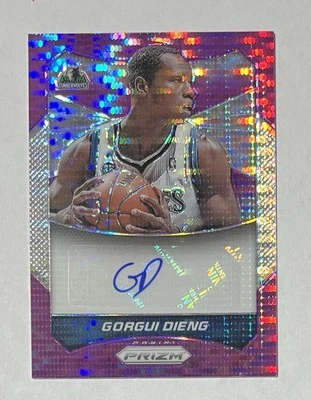 GORGUI DIENG 2014-15 Panini Prizm PURPLE PULSAR Auto Card #4 - 32/49 - Image 1 of 2