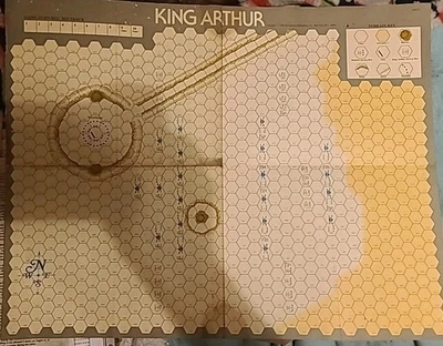 SPI Wargame  Moment in Conflict - Great Medieval Battles - King Arthur, Map EX - Image 1 of 2