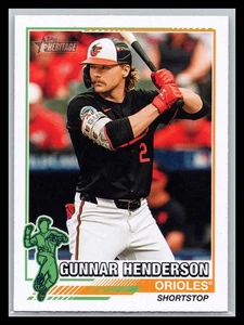 2025 Topps Heritage '76 Redefined 76R-17 Gunnar Henderson Orioles - Picture 1 of 2