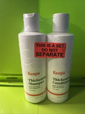 Paquete de 2 champú acondicionador Keeps Hair Growth para hombres 8 fl oz biotina espesante Foto 1 de 4