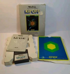 Vectrex Rip Off Complete CIB Video Game Cartridge Manual Overlay 1982 TESTED - Picture 1 of 13