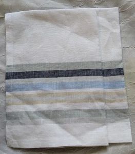 Williams Sonoma Placemats 100% Linen Stripes Kitchen Towel Cloth 14x20 Set Of 2 - Picture 1 of 9