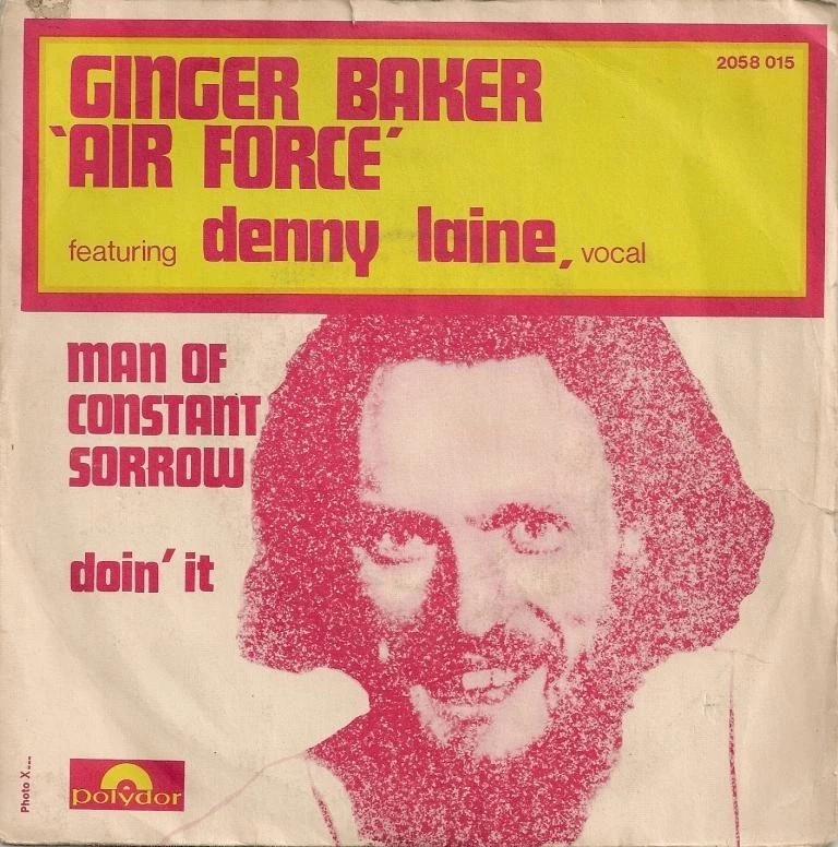GINGER BAKER man of constant sorrow (PS) VG+/VG+  french 7" Foto 1 de 1