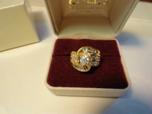 14KT Yellow Gold 2.0CT Diamond Engagement Ring & Wedding Band Bridal Set -SZ 6.5 - Picture 1 of 12