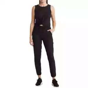 90 DEGREE BY REFLEX Women’s Waverly 2 Piece Tank & Joggers Set, Black, All Sizes - Picture 1 of 3