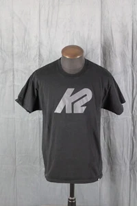 Snowboard Shirt - K2 Snowbards Black with Silver Logo - Men's Large - Picture 1 of 7