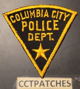 SELTENER COLUMBIA CITY, INDIANA POLICE SCHULTERAUFNÄHER IN - Bild 1 von 2