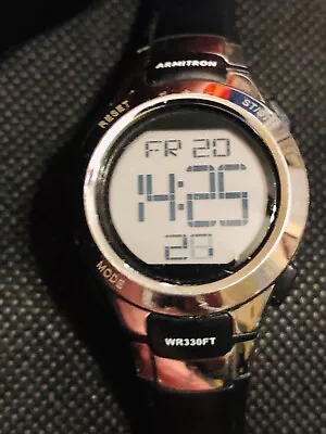 Reloj deportivo Armitron Pro 45/7012 cuarzo alarma cronógrafo caja verde azulado correa Foto 1 de 4