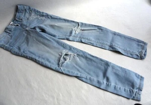 SO Light Blue Destructed Denim Skinny Jeans - Girls Size 14 - Picture 1 of 6