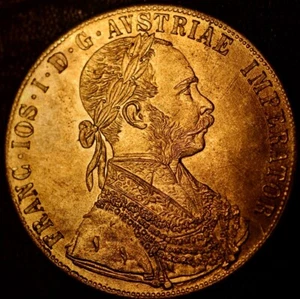 ÖSTERREICH Nachschlag 4 Dukat 1894 Franz Joseph I Gold gefüllt KM# 2276 (3065) - Bild 1 von 2