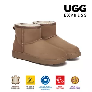 AUSTRALIAN SHEPHERD® UGG Boots Sheepskin Wool Mini Nonslip Water Resistant - Picture 1 of 19