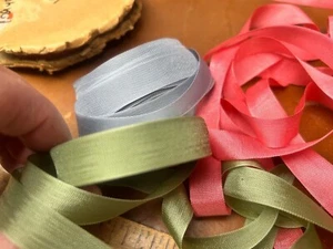 Nahtbindung Rayon 1/2" Band gewebte Kante 5yds USA sortiert - Bild 1 von 8