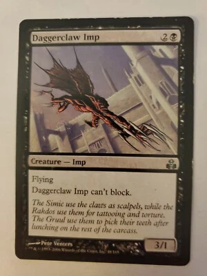 MTG Magic The Gathering Card Daggerclaw Imp Creature Imp Black Guildpact 2006 - Image 1 of 2