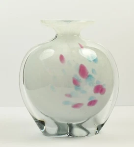 Very Pretty Mdina Maltese Art Glass Vase ~ Lovely Shape Colour and Design - Picture 1 of 4