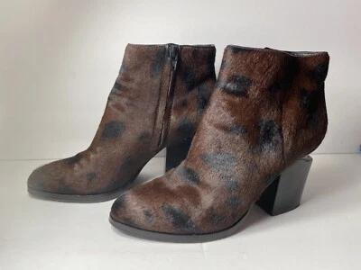 Alexander Wang Gabi Ponyhair Boots Brown Camo Leopard 39/8.5 $675 - Image 1 of 4