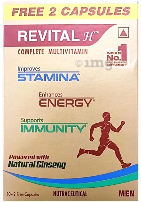 Revital H Men Multivitamin With Calcium, Zinc & Ginseng (36 Capsules) - Image 1 of 4