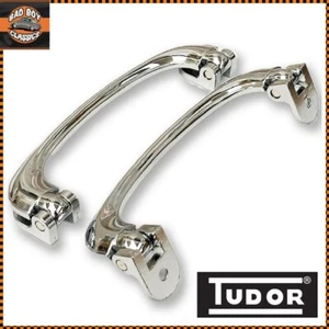 Tudor Chrome Interior Door Pull Handle Pair ROVER P4 - Picture 1 of 5