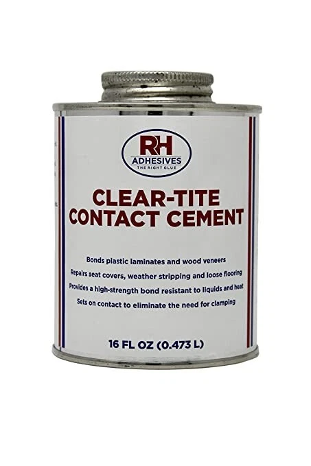 RH PRODUCTS Clear-Tite Contact Cement, 16 oz. can - RH .FREE SHIPPING!!!! BEST SELLER!!!!