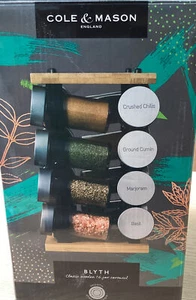⚡️Cole & Mason Blyth Spice Rack Carousel, 16 Jar, Bamboo 🆕 - Picture 1 of 4