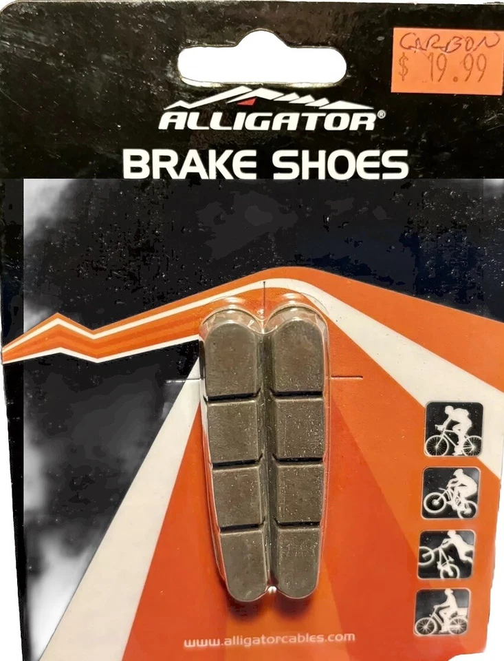 Pastillas de freno de llanta de bicicleta de carretera de carbono Alligator - Shimano - 55 mm Foto 1 de 3