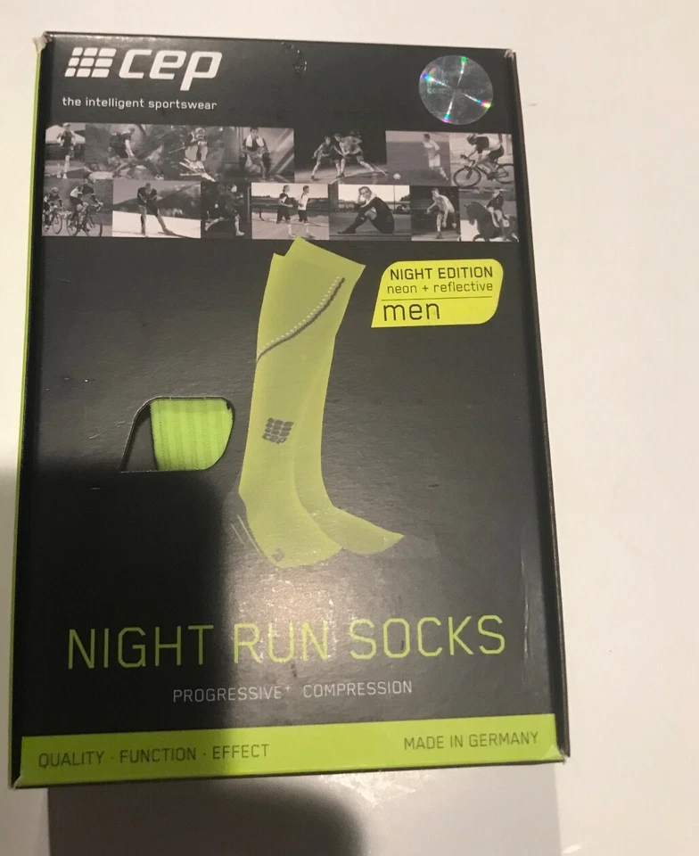 Men's CEP Night RUN progressive and Compression socks night edition Sz III - Image 1 of 4