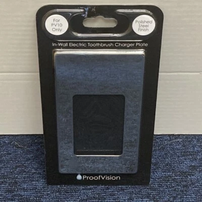 Proofvision In-Wall Electric Toothbrush Charger Face Plate Polished Chrome - Image 1 of 2