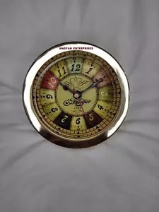 Antique Brass Ship Clock Vintage Style Marine Nautical Shiny Clock Wall Decor - Picture 1 of 7