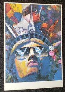 Statue of Liberty - artistic by T.F. Chen postcard - Foto 1 di 3