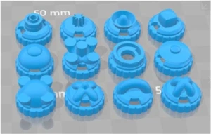 3D-gedruckte gemischte Beyblade-Spitzen von BeybladePartMaker - Bild 1 von 2