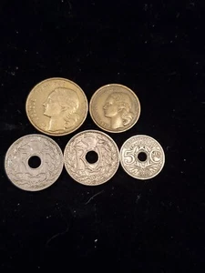 Amazing France 5 Coin Lot! World Coin Collector Must Have Selection. - Picture 1 of 2