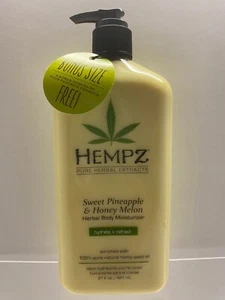 Hempz SWEET PINEAPPLE & HONEY MELON Herbal Body Moisturizer Lotion BONUS 21oz - Picture 1 of 2