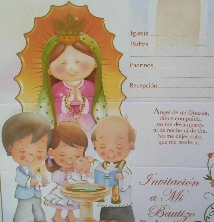 Invitaciones de,A Mi Bautizo (invitaciones de bautizo al bautizo español), Favores  Foto 1 de 4