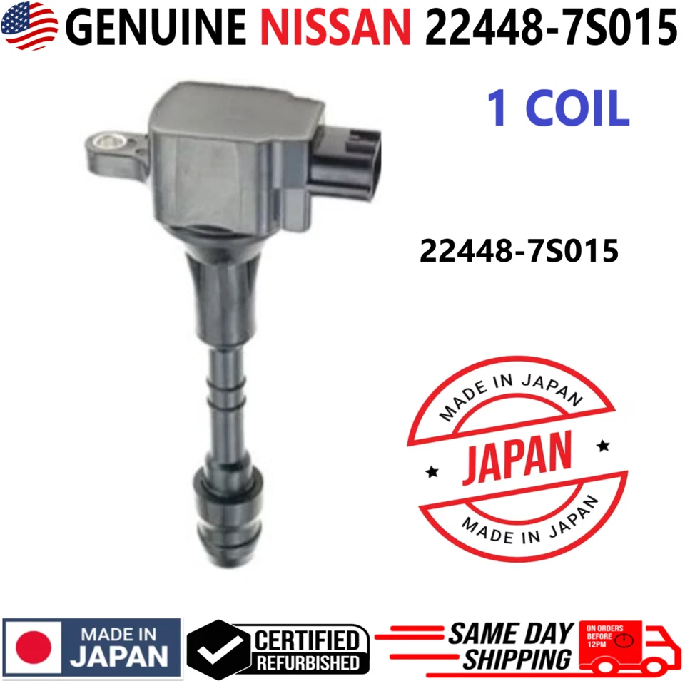 Bobina de encendido OEM NISSAN x1 para Nissan e Infiniti 2004-2017 5,6 L V8, 22448-7S015 Foto 1 de 4