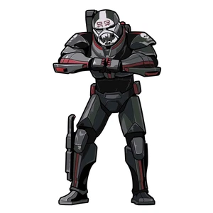 Prendedor clásico esmaltado Star Wars The Bad Batch Wrecker #766 FiGPiN - Imagen 1 de 3