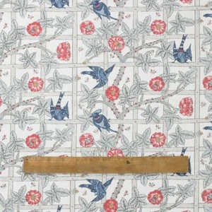 William Morris Gitter schwerer Baumwoll-Blumenstoff einen halben Meter - Bild 1 von 2