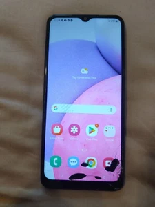 Cracked screen Samsung Galaxy A03s SM-A037U - 32GB - Black (Verizon) - Picture 1 of 5