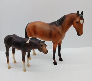Vintage Breyer Cupid And Arrow Thoroughbred Mare Foal Set #3367 - Picture 1 of 18