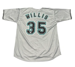 Dontrelle Willis Signed Marlins Custom Jersey w/ 03 WSC Beckett Witness BAS COA - Picture 1 of 3