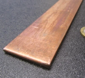 110 Copper Bar H02, 3/16" Thick x 1 1/2" Wide x 24 Inch Length - Picture 1 of 12