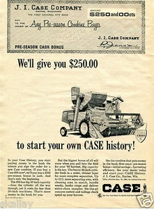 1964 Print Ad of Case 600 Farm Tractor Combine - Picture 1 of 2