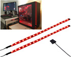 DS LED Light Strip RED Computer Lighting with Magnetic for PC Case Lighting Kit 