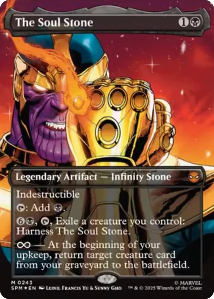 The Soul Stone (Borderless) [Marvel's Spider-Man] Magic MTG - Image 1 of 1