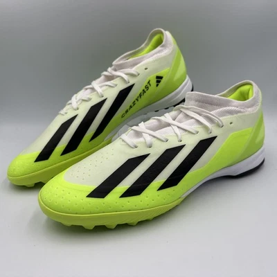 Adidas X Crazyfast 3 TF - White/Black/Lucid Lemon - Turf Shoes - Men's 11 *NEW* - Image 1 of 4