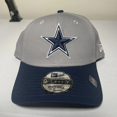 New Era 9Forty Dallas Cowboys NFL Fútbol Gorra Sombrero Hombre Ajustable Gris Nuevo con Etiquetas Foto 1 de 4