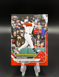 2025 Topps AHORA Rojo #1/5 Roman Anthony Debut Llama #279 Medias Rojas - Imagen 1 de 2