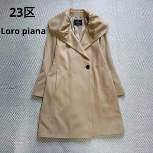 23ku Luxus Loro Piana Schauspielerin Kragen Schalkragen Mantel Camel 38 AUS JAPAN - Bild 1 von 24